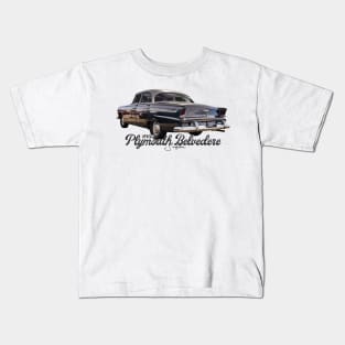 1955 Plymouth Belvedere Sedan Kids T-Shirt